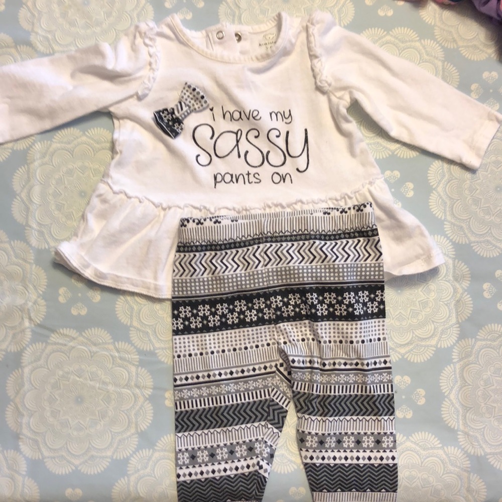 “I have my sassy pants on” outfit. Infant Girl 🦋